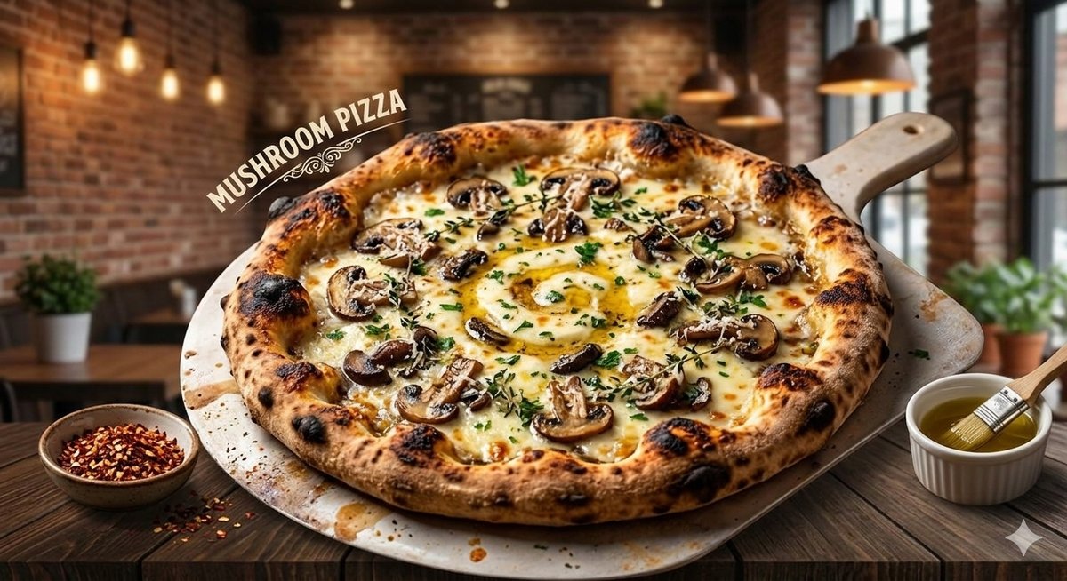 Mushroom pizza