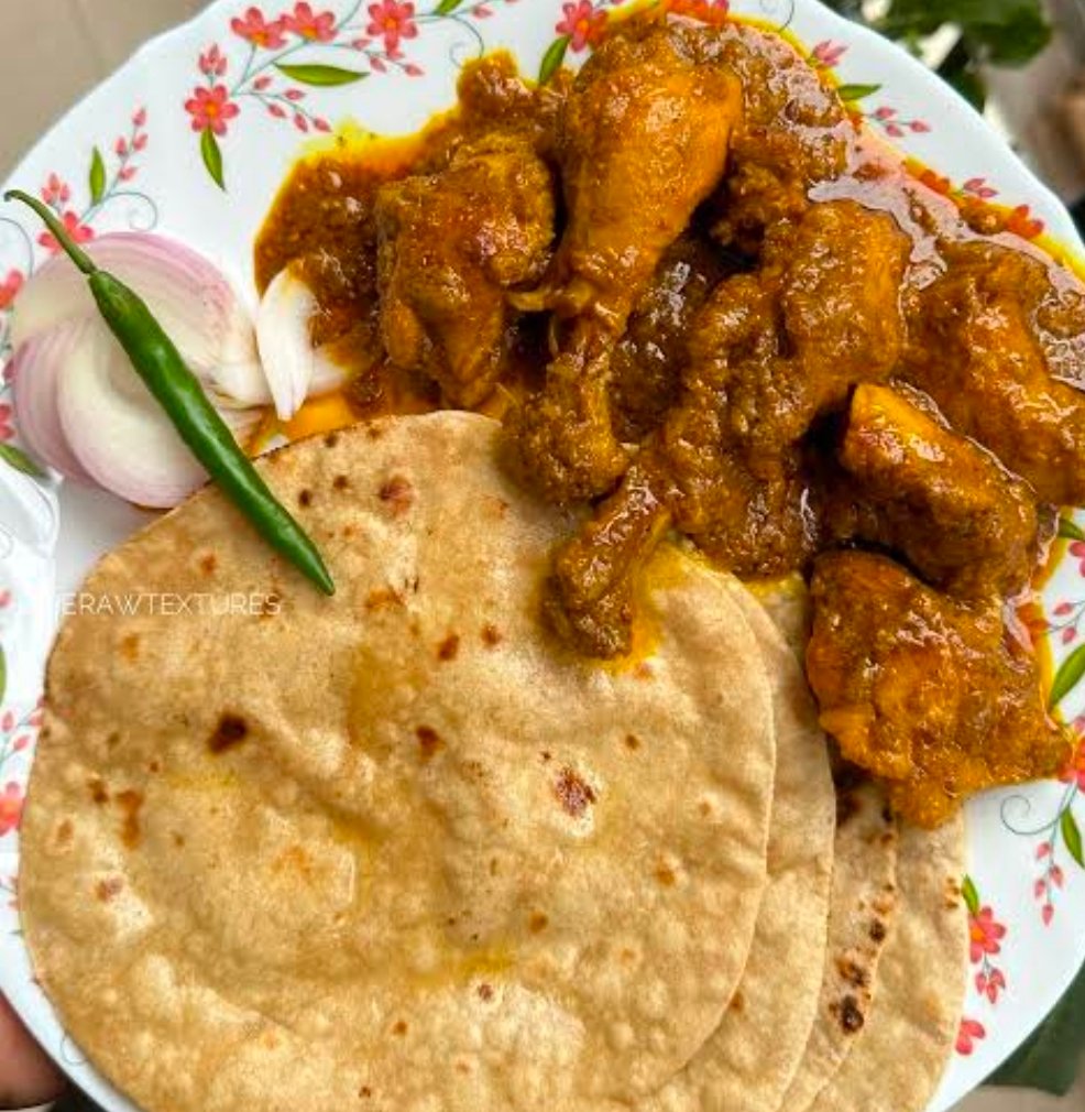 রুটি চিকেন কষা